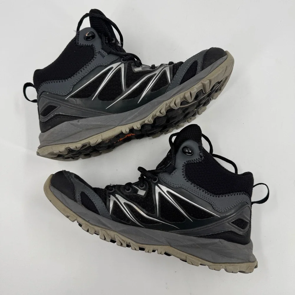 Merrell Capra Sport Mid Hiking Boots Mens‎ 7 Black Waterproof J35369 UniFly